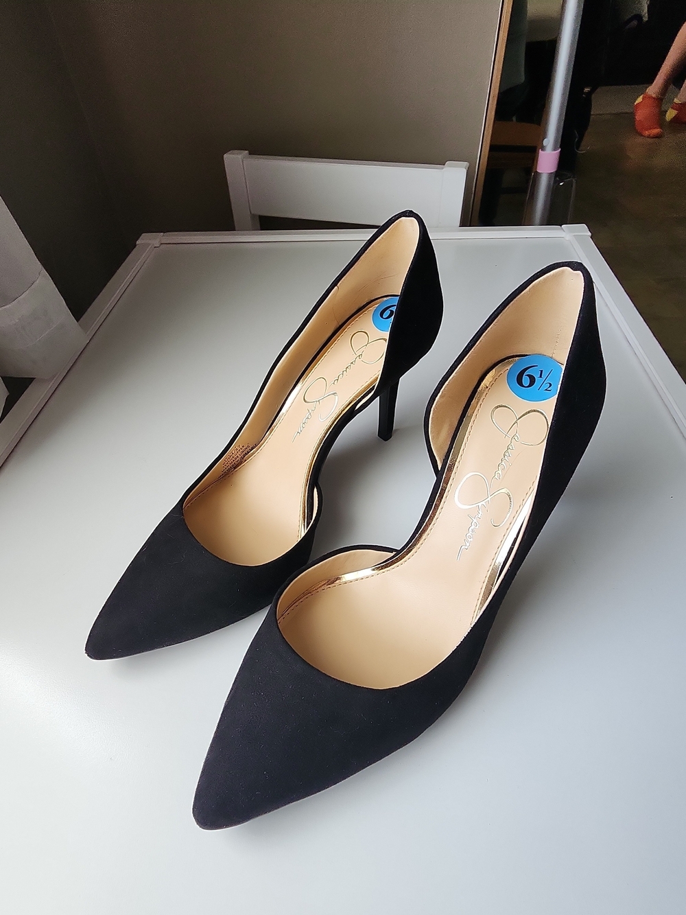Jessica Simpson Black Pointed-Toe Stiletto Pumps